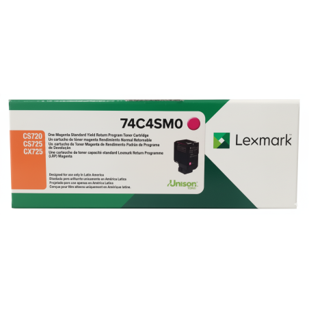 Comprar Tóner Lexmark 74C4SM0 Magenta Original en Colombia | Envío Rápido
