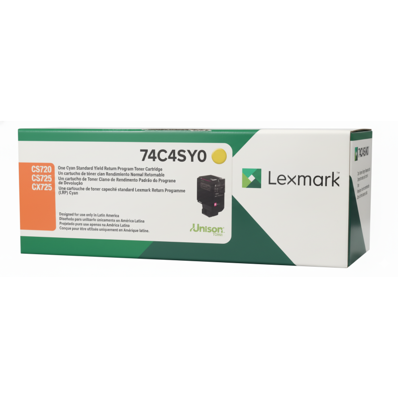 Comprar Tóner Lexmark 74C4SY0 Amarillo Original en Colombia | Envío Rápido