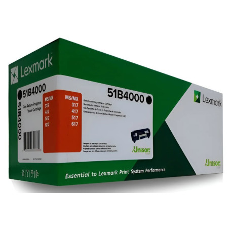 Comprar Tóner Lexmark 51B4000 Negro Original en Colombia | Envío Rápido