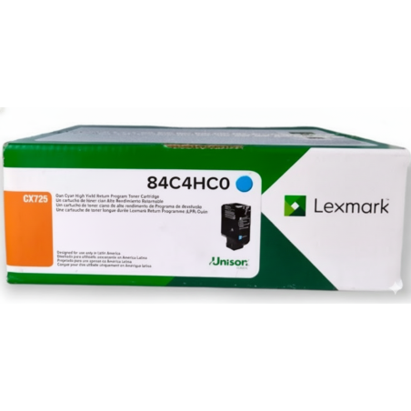Comprar Tóner Lexmark 84C4HC0 Cyan Original en Colombia | Envío Rápido