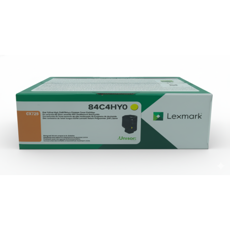 Comprar Tóner Lexmark 84C4HY0 Amarillo Original en Colombia | Envío Rápido