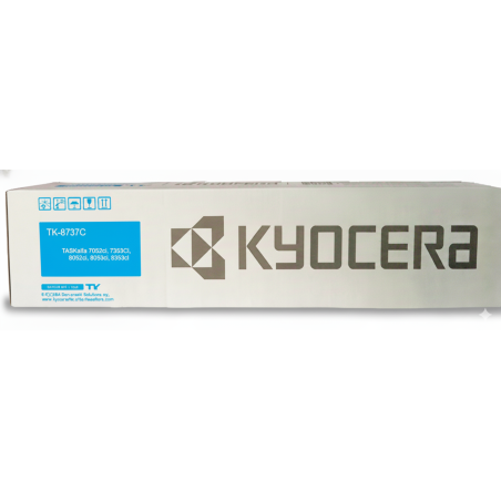 Comprar Tóner Kyocera TK-8737 Cyan Original en Colombia | Envío Rápido