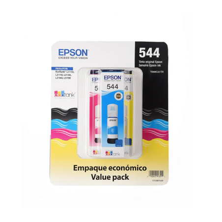 Cartucho de Tinta Epson T544520-3P Cyan - Magenta - Amarillo Original