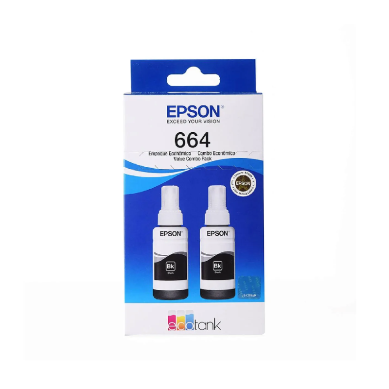 Cartucho de Tinta Epson T664120-DUAL Negro Original