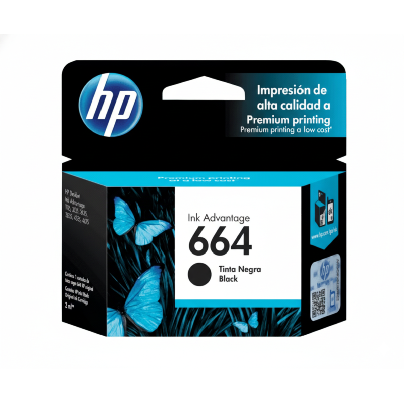 Comprar Cartucho de Tinta HP 664 (F6V29AL) Negro Original | Envío Colombia