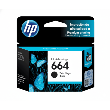 Comprar Cartucho de Tinta HP 664 (F6V29AL) Negro Original | Envío Colombia
