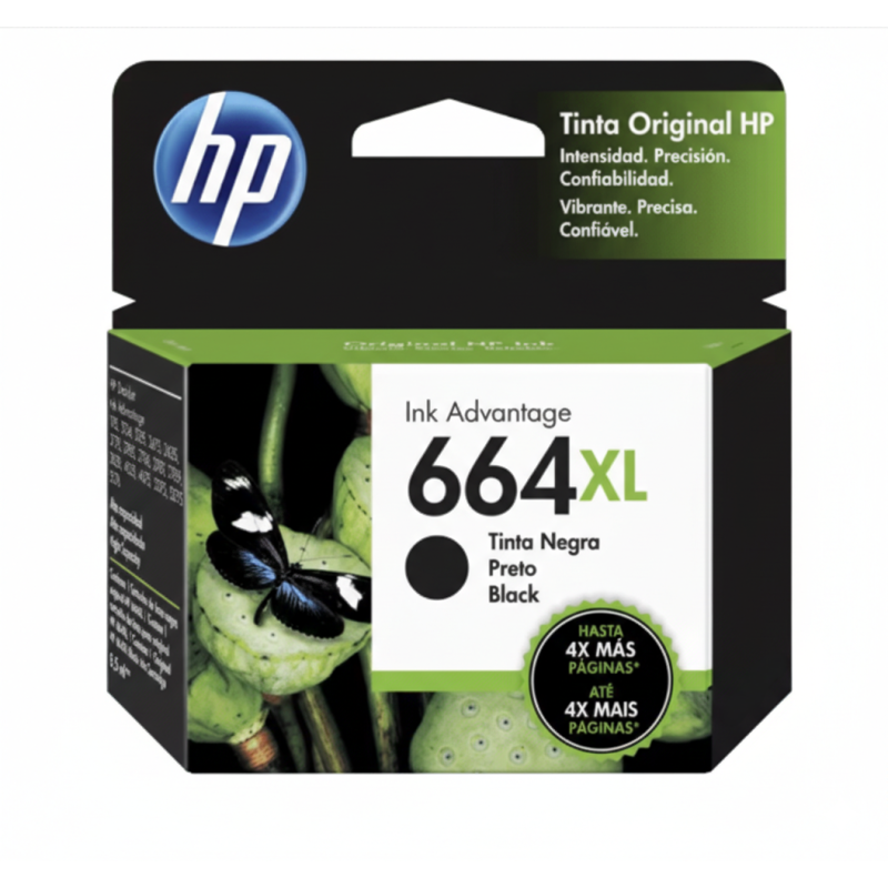Comprar Cartucho de Tinta HP 664XL (F6V31AL) Negro Original | Envío Colombia
