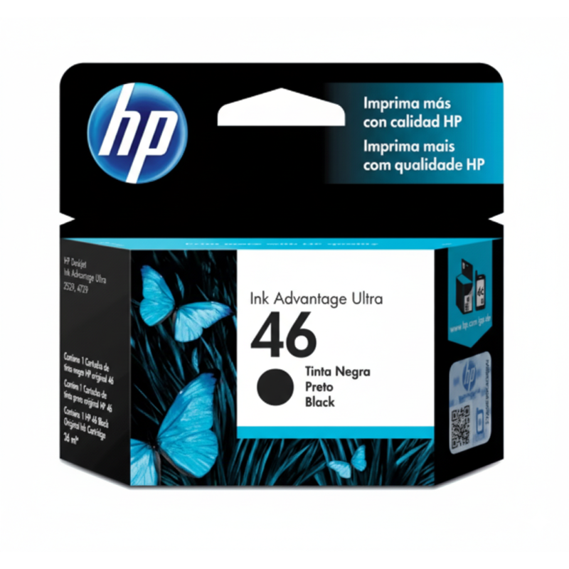 Comprar Cartucho de Tinta HP 46 (CZ637AL) Negro Original | Envío Colombia
