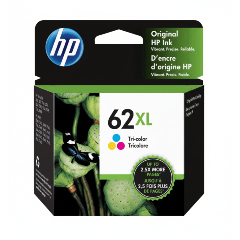 Comprar Cartucho de Tinta HP 62XL (C2P07AL) Tricolor Original | Envío Colombia