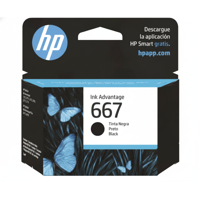 Comprar Cartucho de Tinta HP 667 (3YM79AL) Negro | Envío Colombia