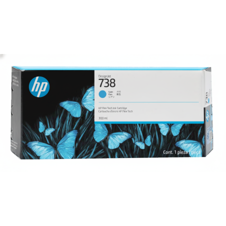 Comprar Cartucho de Tinta HP 738 (676M6A) Cyan | Envío Colombia