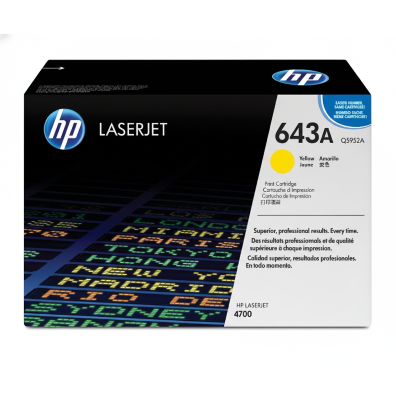 Comprar Tóner HP 643A (Q5952A) Amarillo Original | Envío Colombia