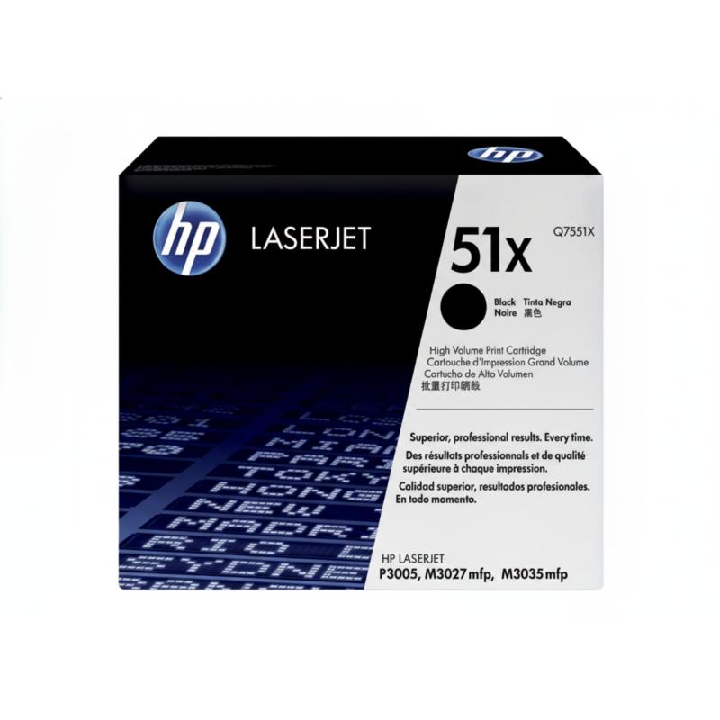 Comprar Tóner HP 51X (Q7551X) Negro Original | Envío Colombia