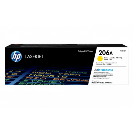 Comprar Tóner HP 206A (W2112A) Amarillo Original | Envío Colombia