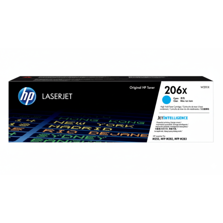 Comprar Tóner HP 206X (W2111X) Cyan Original | Envío Colombia