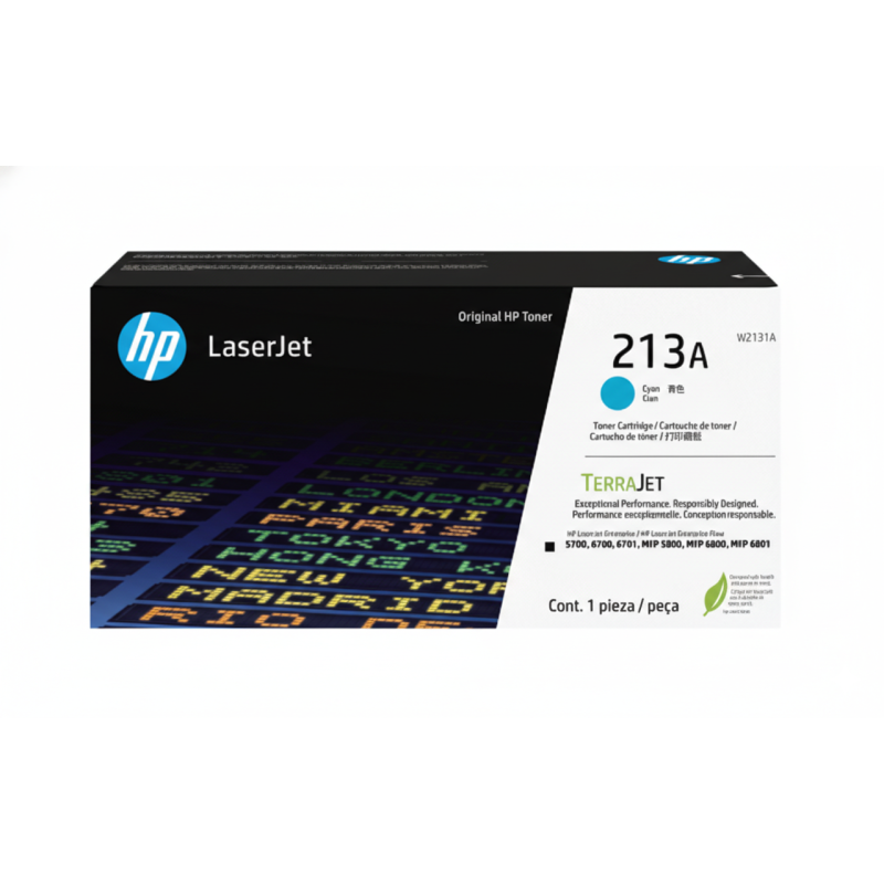 Comprar Tóner HP 213A (W2131A) Cyan Original | Envío Colombia