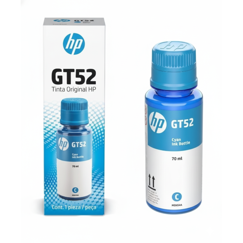 Comprar Botella de Tinta HP GT52 (M0H54AL) Cyan Original | Envío Colombia