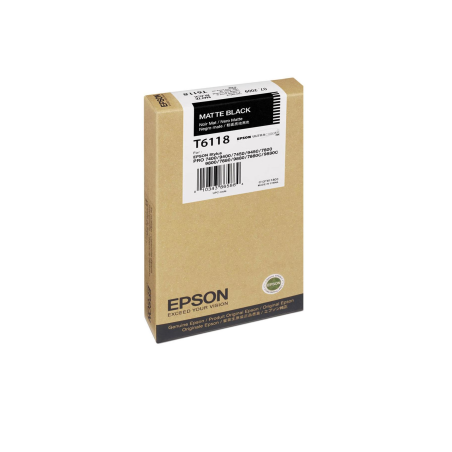 Cartucho de Tinta Epson T611800 Matte Negro Original