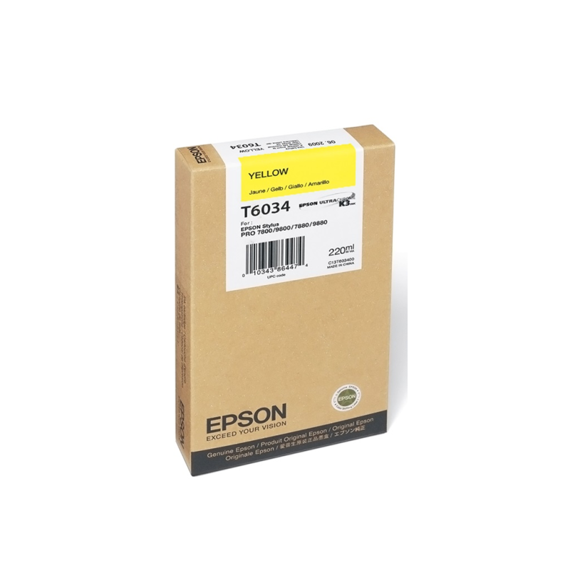 Cartucho de Tinta Epson T603400 Amarillo Original