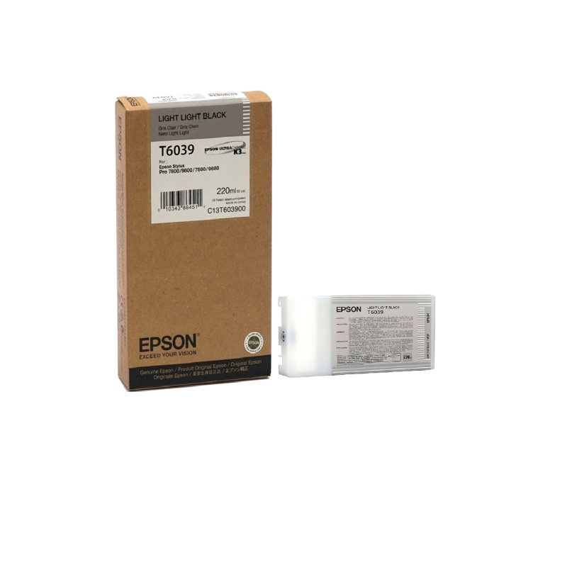 Cartucho de Tinta Epson T603900 Light Light Negro Original