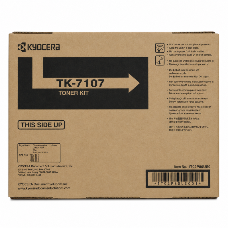 Comprar Tóner Kyocera TK-7107 Negro Original en Colombia | Envío Rápido