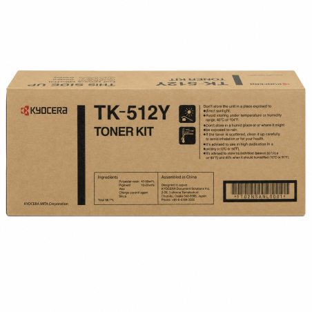 Comprar Tóner Kyocera TK-512 Amarillo Original en Colombia | Envío Rápido