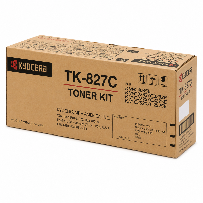 Comprar Tóner Kyocera TK-827 Cyan Original en Colombia | Envío Rápido