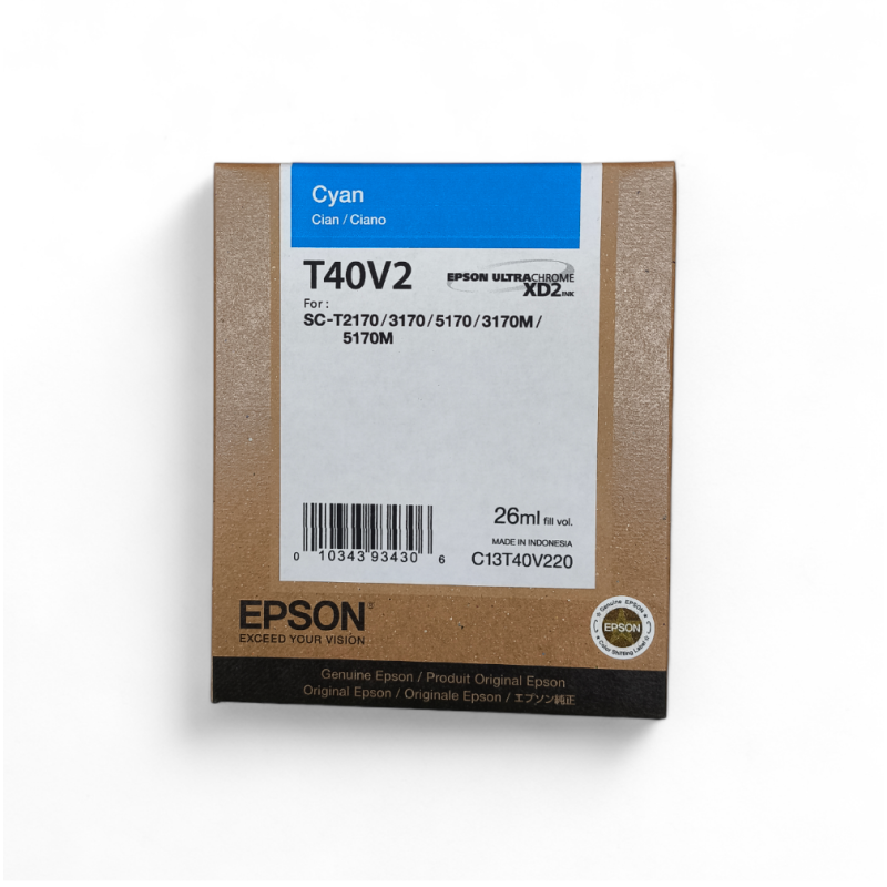 Cartucho de Tinta Epson T40V220 Cyan Original