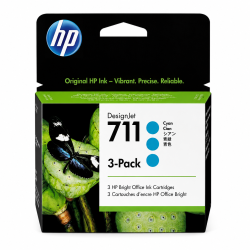 Comprar Pack de ahorro de 3 cartuchos de tinta HP 711 (CZ134A) Cyan Original | Envío Colombia