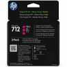 Comprar Pack de ahorro de 3 cartuchos de tinta HP 712 (3ED78A) Magenta Original | Envío Colombia