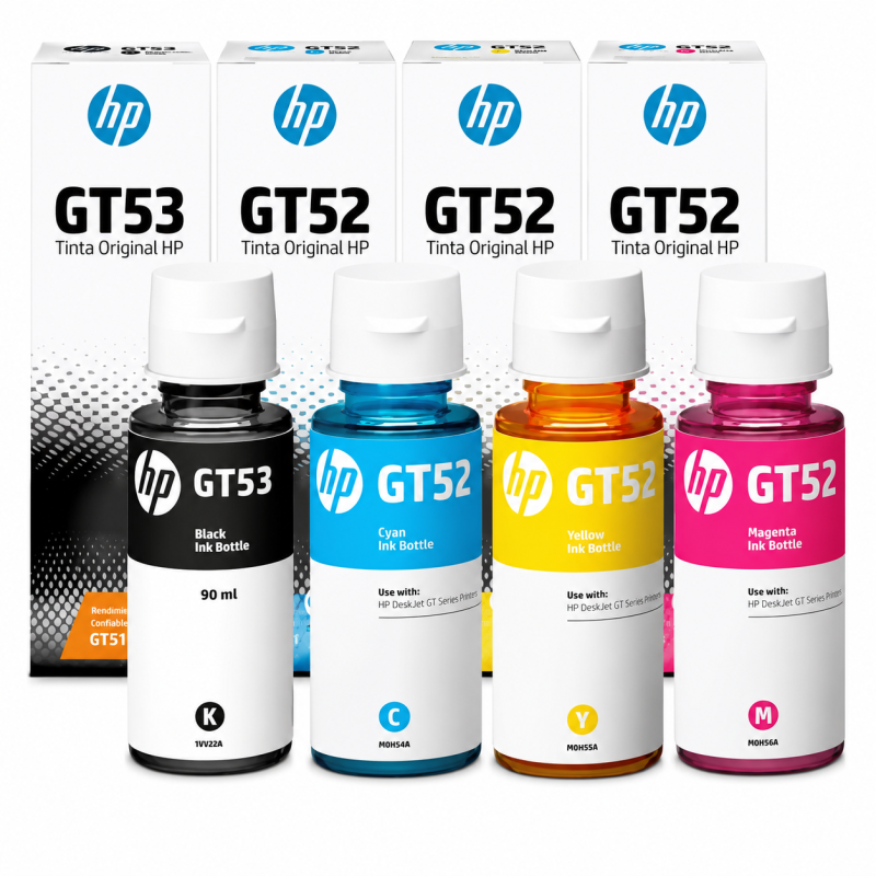 Comprar Combo de botella de tinta HP GT53/GT52, pack de 4 (9F3N4AL) Original | Envío Colombia