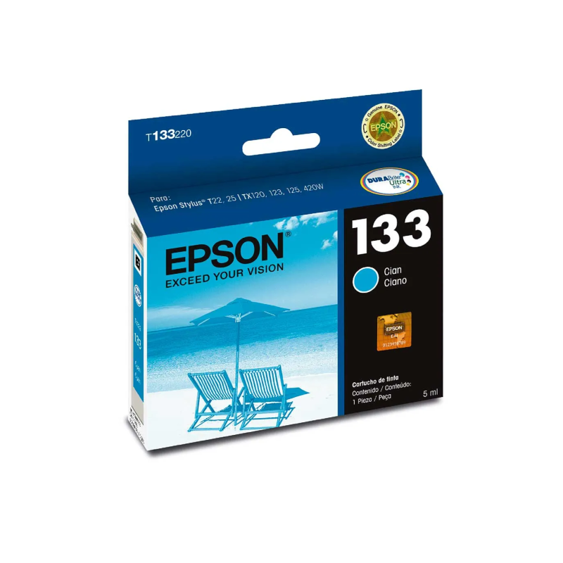 Cartucho de Tinta Epson T133220-AL Cyan Original