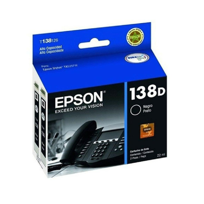 Cartucho de Tinta Epson T138126-AL Negro Original