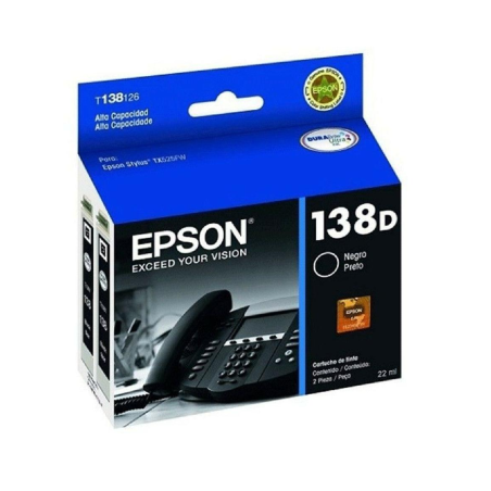 Cartucho de Tinta Epson T138126-AL Negro Original