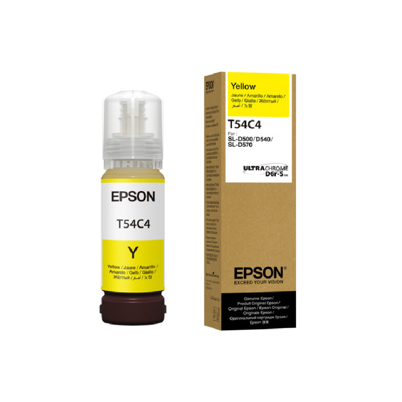 Botella de Tinta Epson T54C420 Amarrillo Original