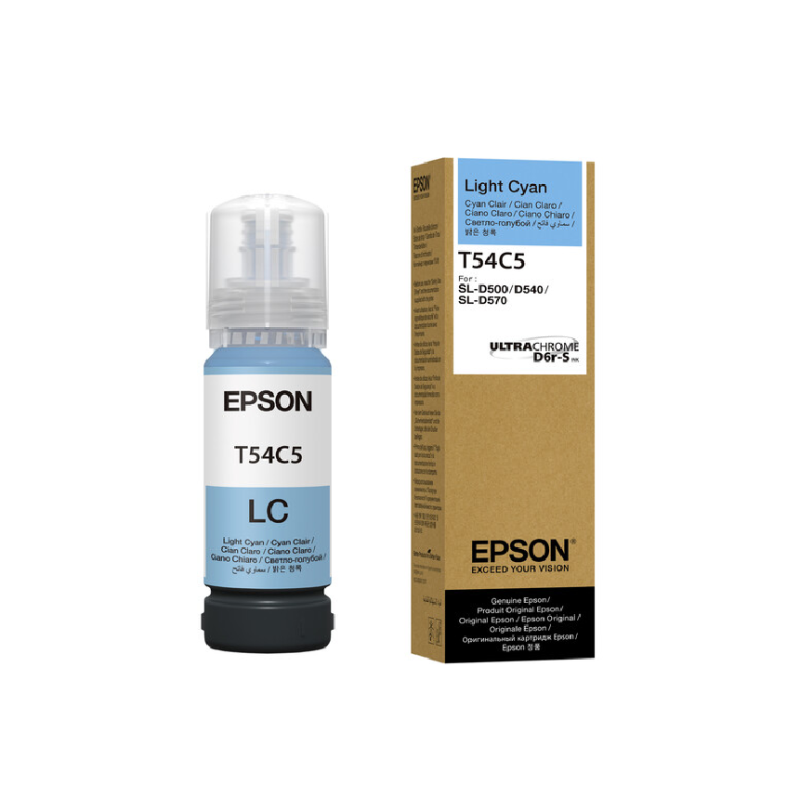Botella de Tinta Epson T54C520 Light Cyan Original