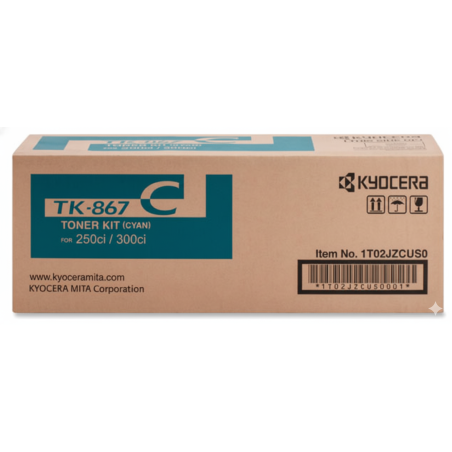 Comprar Tóner Kyocera TK-867 Cyan Original en Colombia | Envío Rápido